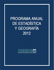 Imagen de la portada delPrograma Anual de Estadística y Geografía 2012