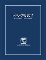 Imagen de la portada del Informe 2011 de Actividades y Resultados del INEGI