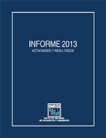 Imagen de la portada del Informe 2013 de Actividades y Resultados del INEGI