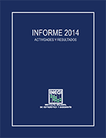 Imagen de la portada del Informe 2014 de Actividades y Resultados del INEGI