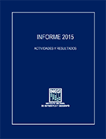 Imagen de la portada del Informe de 2015  Actividades y Resultados del INEGI
