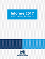 Imagen de la portada del Informe 2017 de Actividades  y Resultados del INEGI