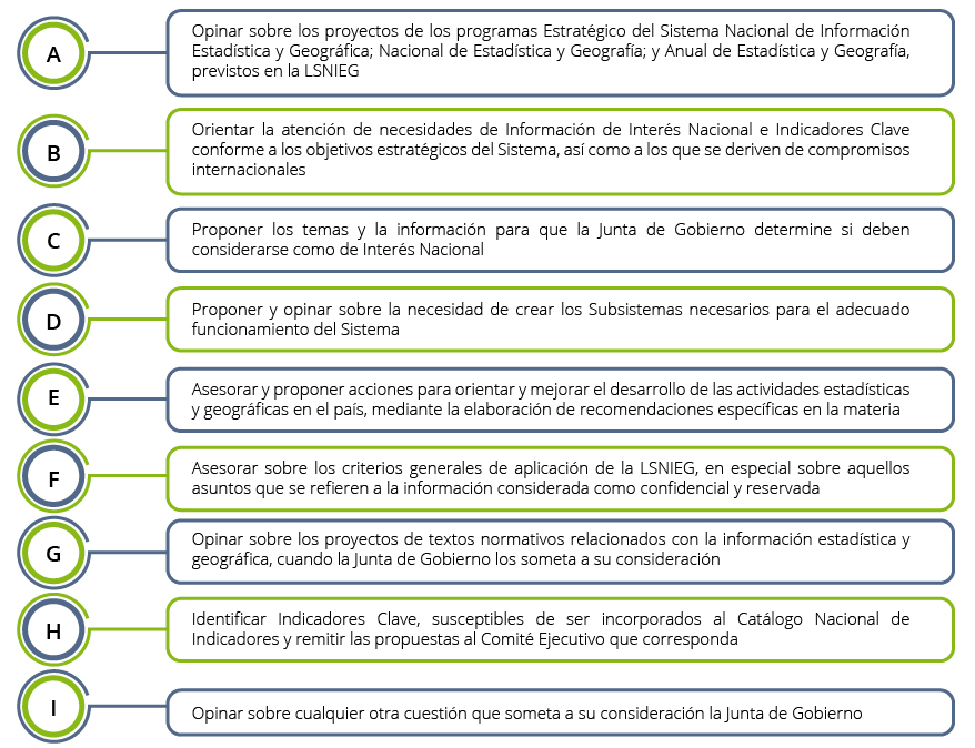 Se enlistan las Funciones del Consejo Consultivo Nacional