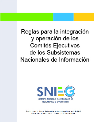 Imagen de la portada de las Reglas para la integración y operación de los Comités Ejecutivos de los Subsistemas Nacionales de Información