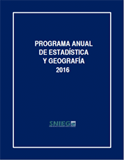 Imagen de la portada del Programa Anual de Estadística y Geografía 2016