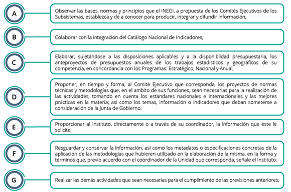 Imagen que muestran las obligaciones de las Unidades del Estado