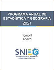 Imagen de la portada del Anexo del Programa Anual de Estadística y Geografía 2021