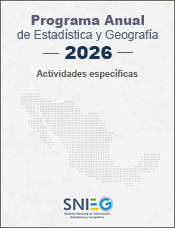 Imagen de la portada del programa Anual de Estadística y Geografía 2026, actividades específicas
