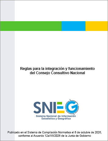 Portada de las Reglas para la integración y funcionamiento del Consejo Consultivo Nacional